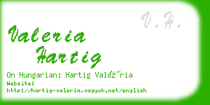 valeria hartig business card